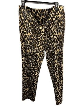 1180 / Lisette Montreal Animal Print Pull On Pants Women’s Size Large